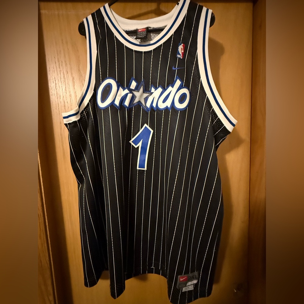Nike Black and Blue Orlando Jersey